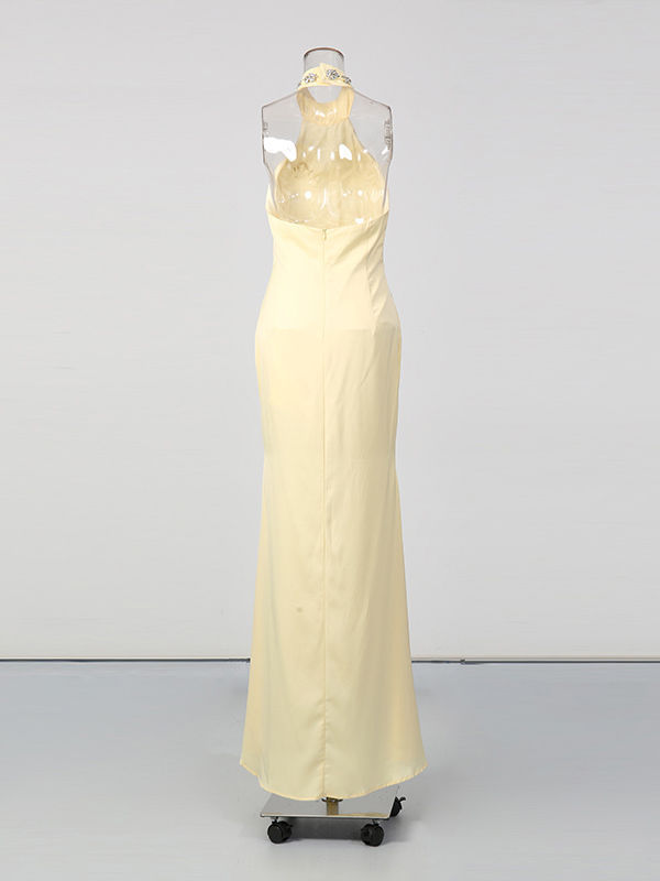 TWOTWINSTYLE Elegant Backless Slimming Dress
