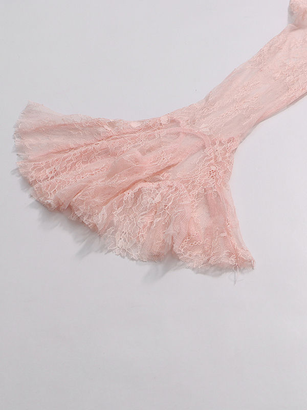 TWOTWINSTYLE Elegant Lace Ruched Mini Dress