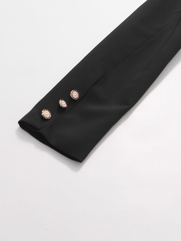 TWOTWINSTYLE Lapel Hollow Out Tunic Temperament Blazers