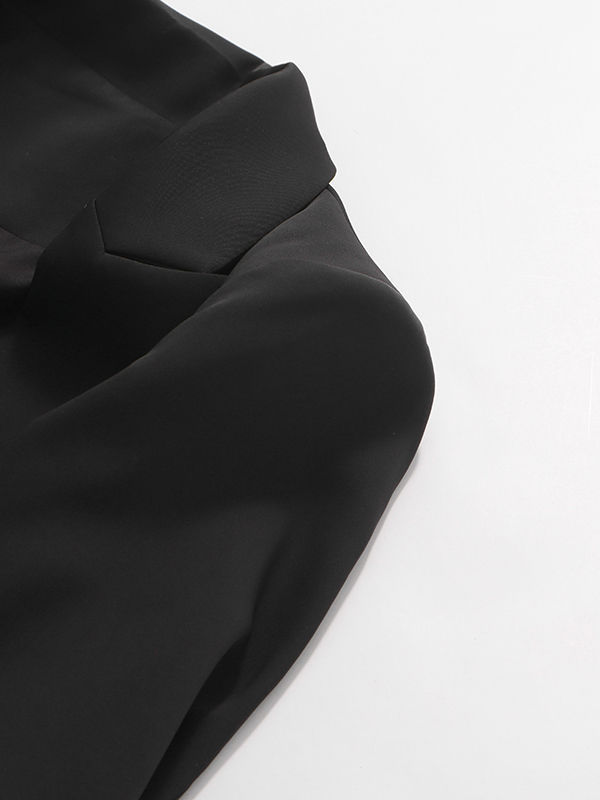 TWOTWINSTYLE Lapel Hollow Out Tunic Temperament Blazers