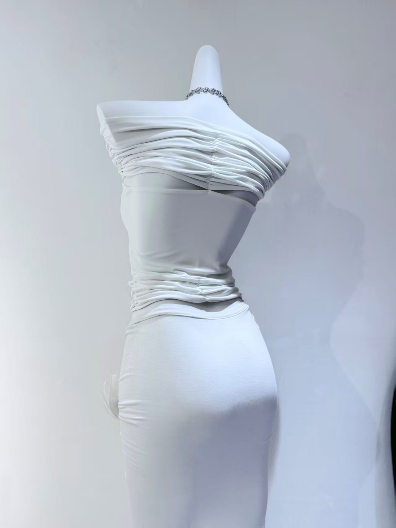 TWOTWINSTYLE Off Shoulder Hollow Out Patchwork 3D Flower Sexy Vest