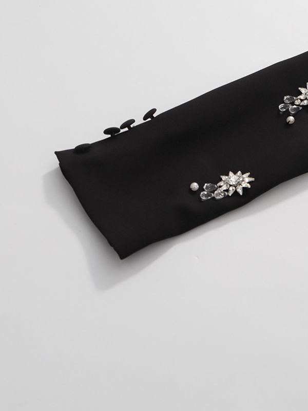 TWOTWINSTYLE Spliced Diamond High Waist Blazers