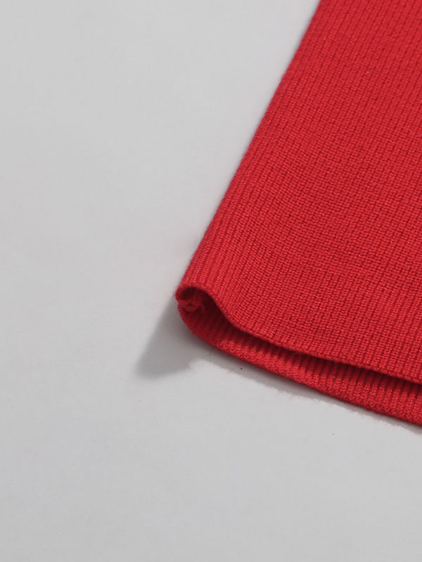 TWOTWINSTYLE Solid Stand Collar Slimming Dress