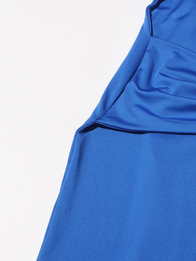 TWOTWINSTYLE Solid High Waist Slimming Designer Dress