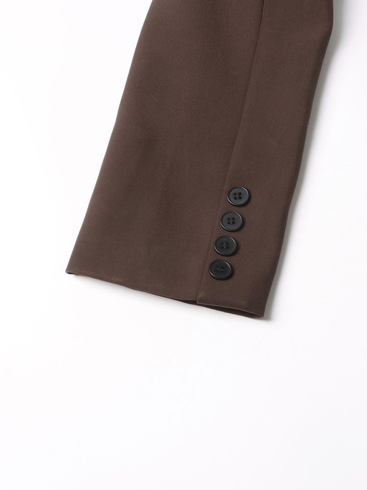 TWOTWINSTYLE Solid Lapel Tunic Vintage Blazers
