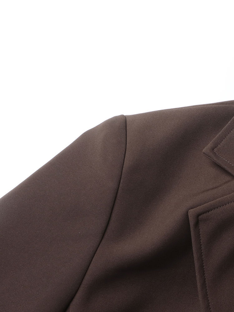 TWOTWINSTYLE Solid Lapel Tunic Vintage Blazers
