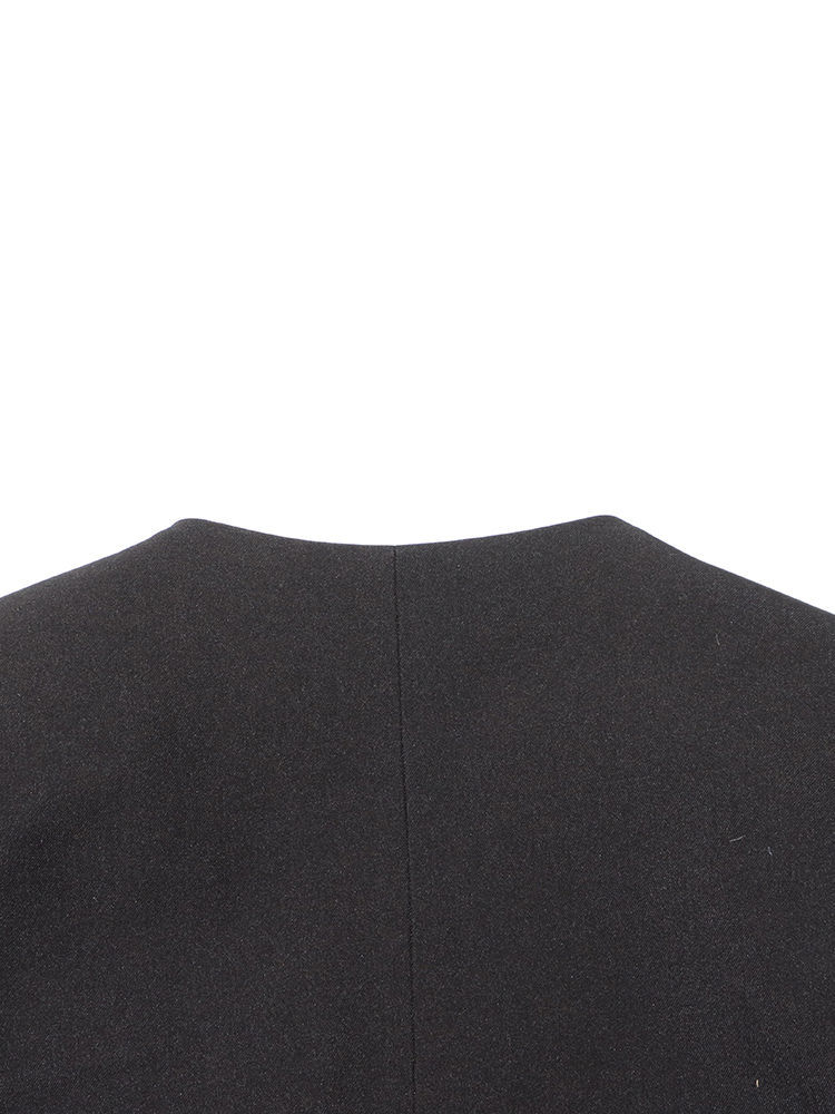 TWOTWINSTYLE V Neck Ruched Slimming Designer Coat