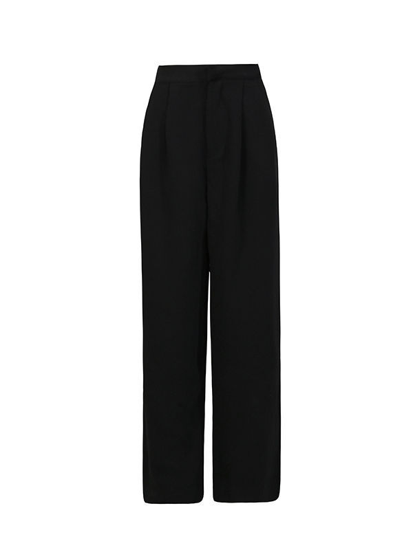 Free Shipping Women's High Waist Slim Wide Leg Long Pants New