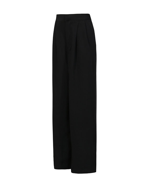 Free Shipping Women's High Waist Slim Wide Leg Long Pants New