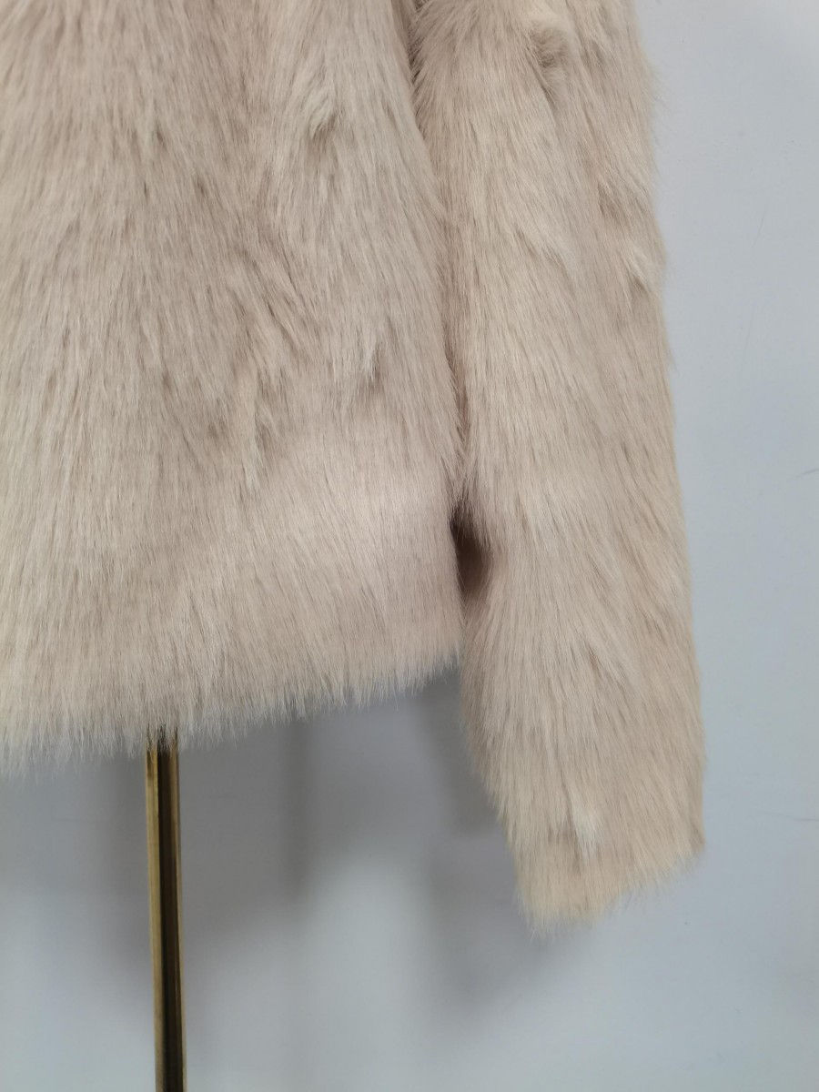 TWOTWINSTYLE Free Shipping Big Collar Fox Fur Grass Coat Plush Jacket