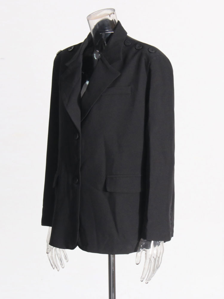 TWOTWINSTYLE Designer Lapel Long Sleeve Loose Blazeer
