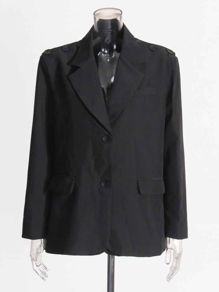 TWOTWINSTYLE Designer Lapel Long Sleeve Loose Blazeer