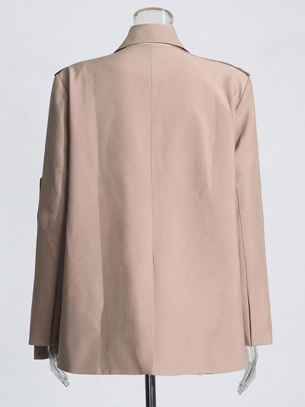 TWOTWINSTYLE Designer Lapel Long Sleeve Loose Blazeer