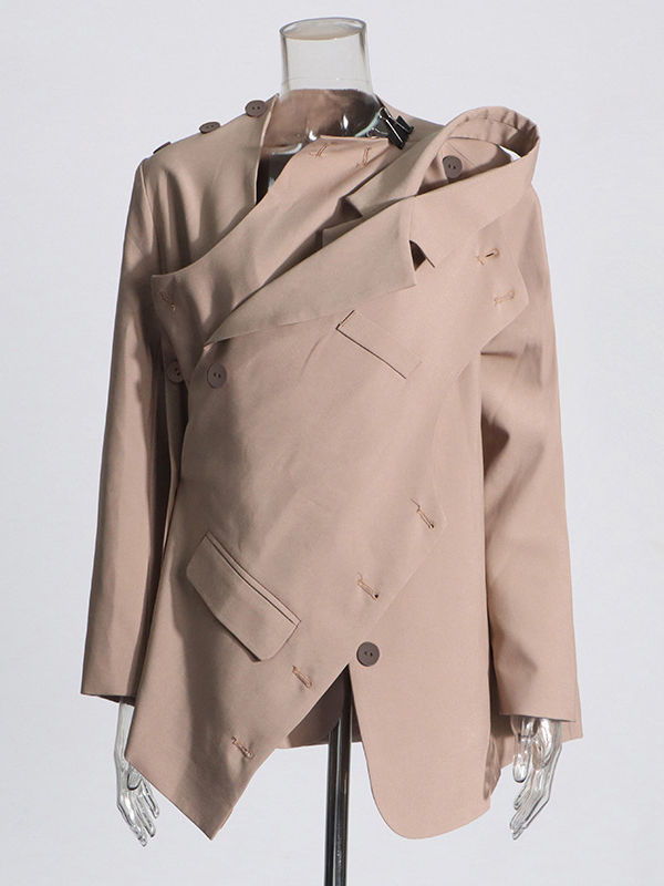 TWOTWINSTYLE Designer Lapel Long Sleeve Loose Blazeer