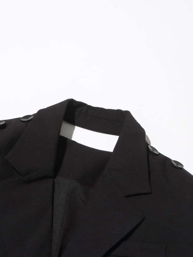 TWOTWINSTYLE Designer Lapel Long Sleeve Loose Blazeer