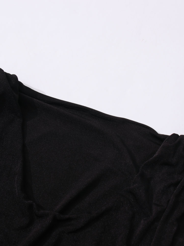 TWOTWINSTYLE Long Sleeve High Wist Minimalist Dress