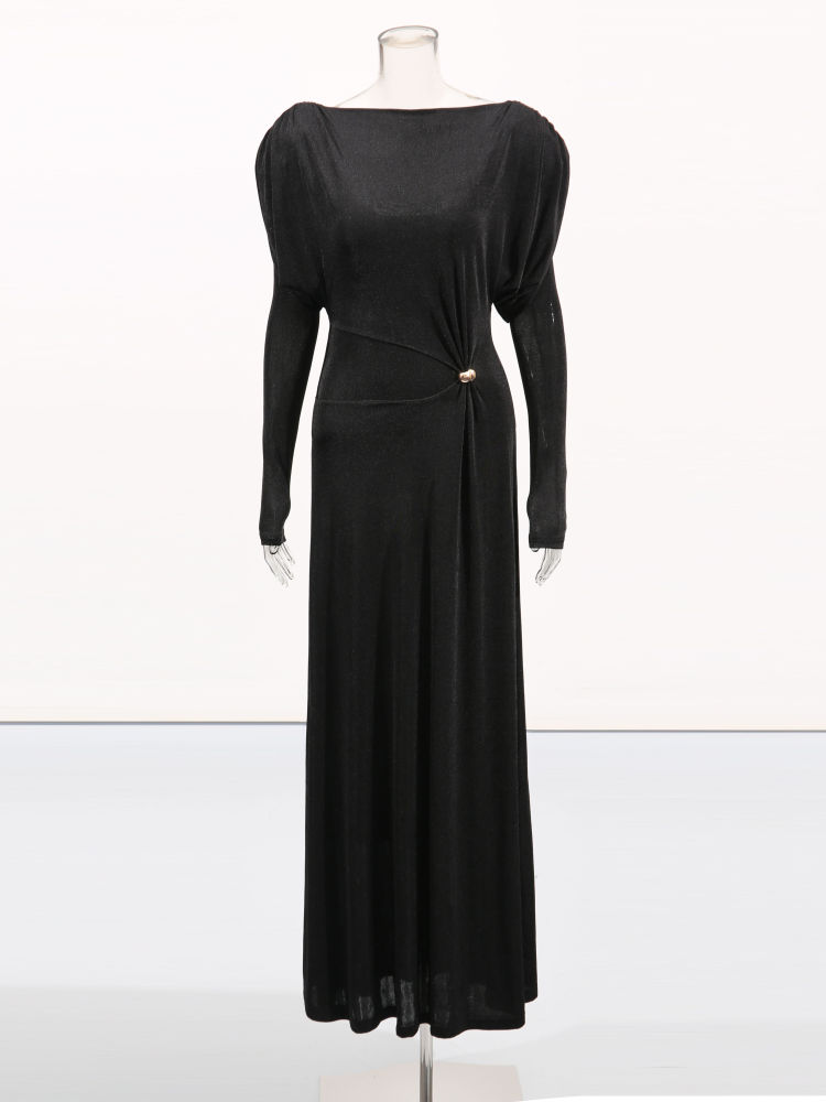 TWOTWINSTYLE Long Sleeve High Wist Minimalist Dress