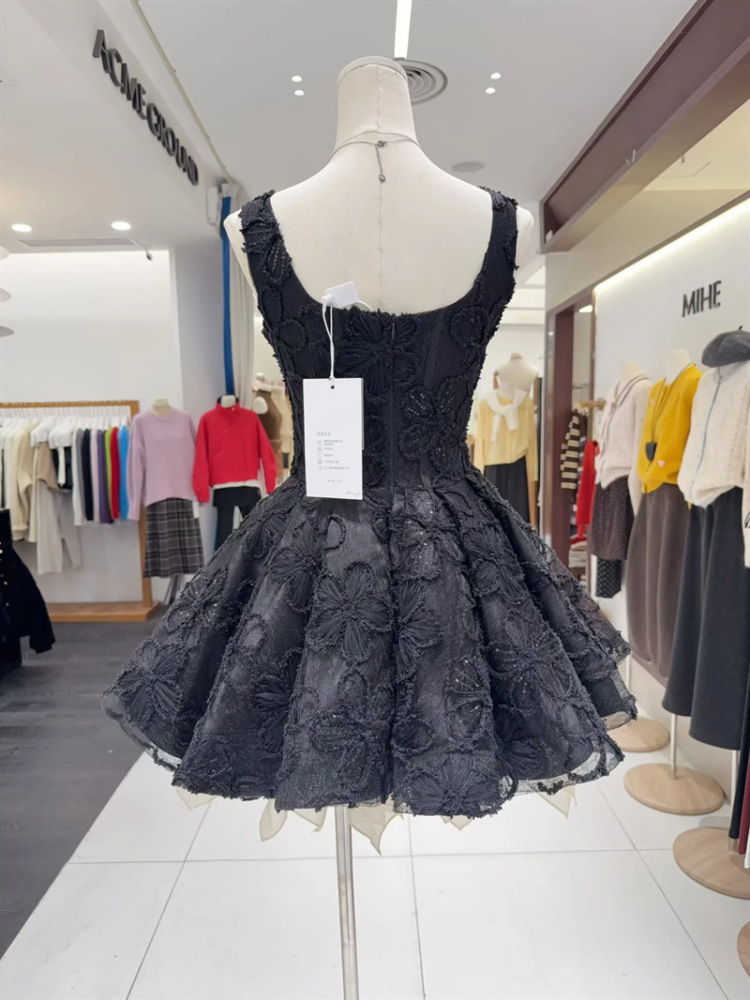 TWOTWINSTYLE Patchwork Flower And Mesh Fashion Dress