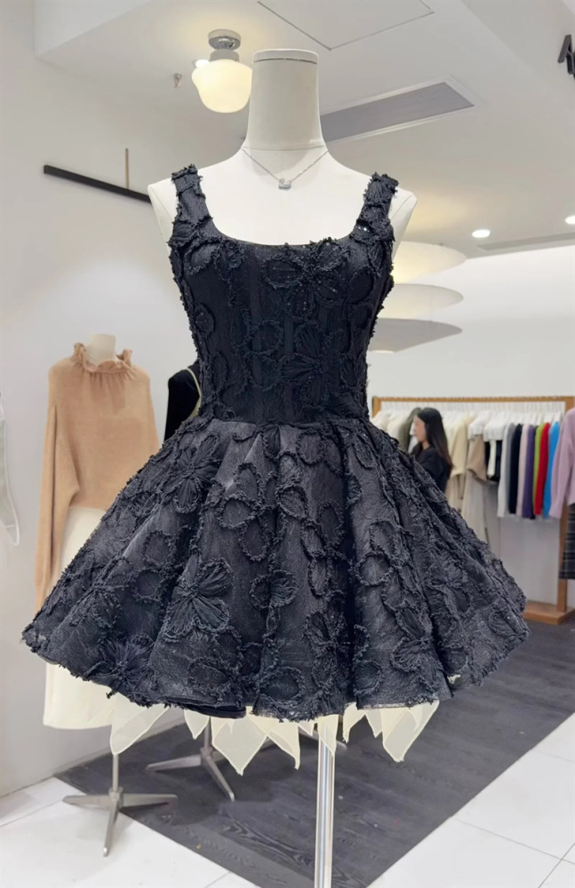 TWOTWINSTYLE Patchwork Flower And Mesh Fashion Dress