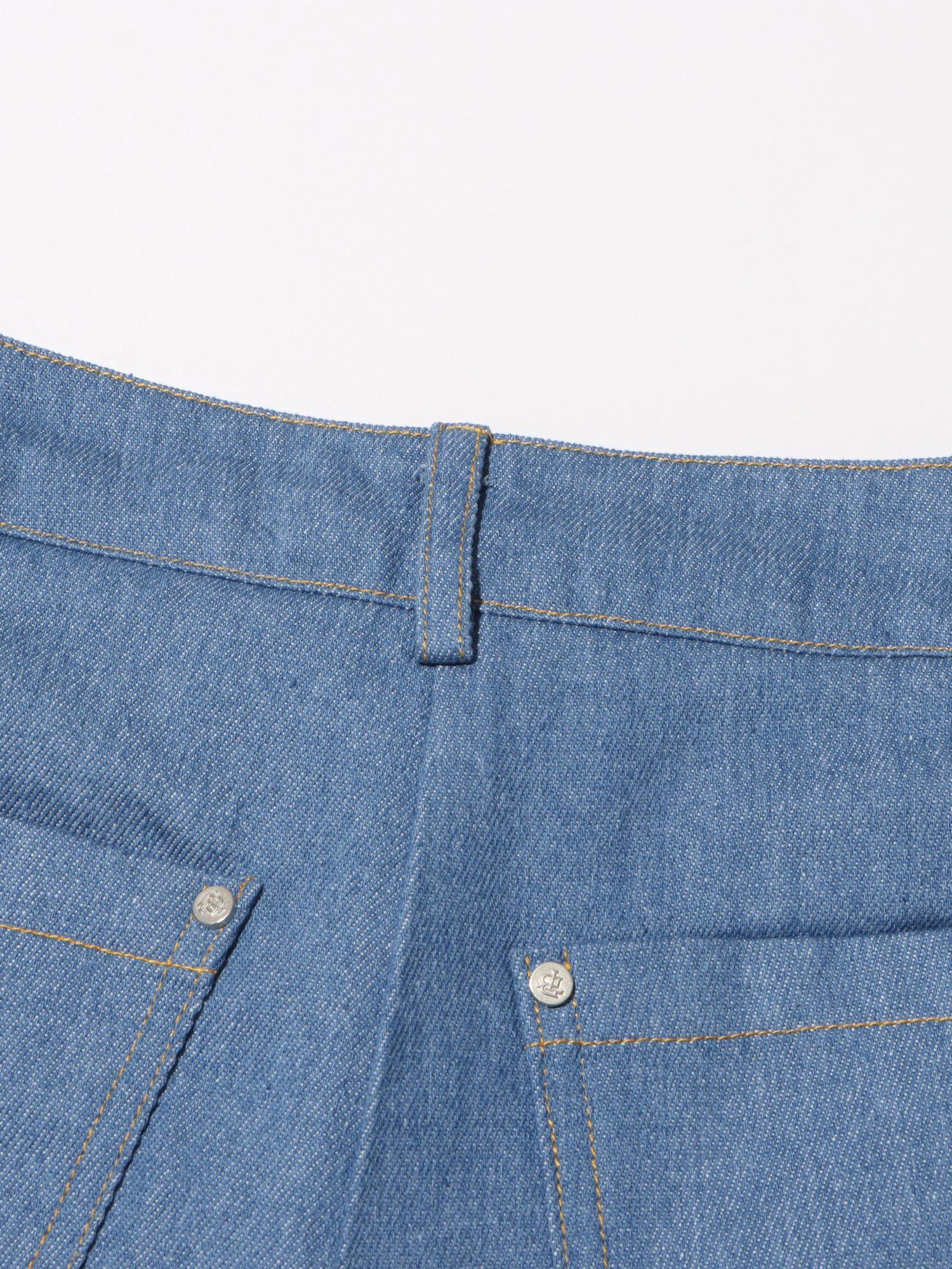 TWOTWINSTYLE Patchwork Pockets Loose Casual Jeans
