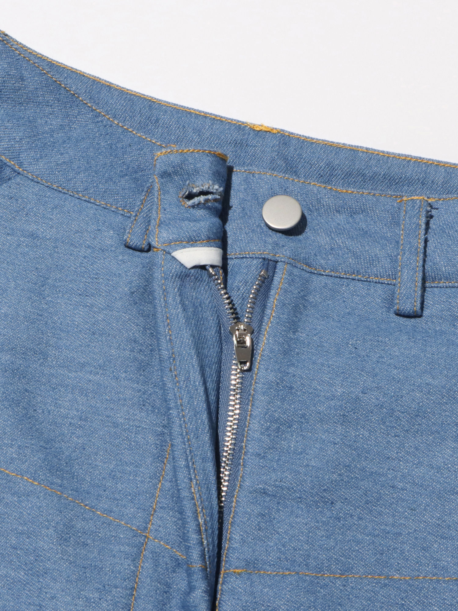 TWOTWINSTYLE Patchwork Pockets Loose Casual Jeans