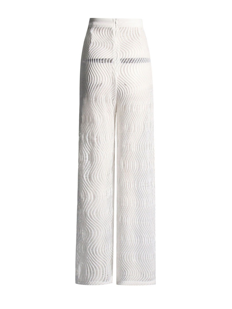 TWOTWINSTYLE Solid Loose High Waist Casual Pant