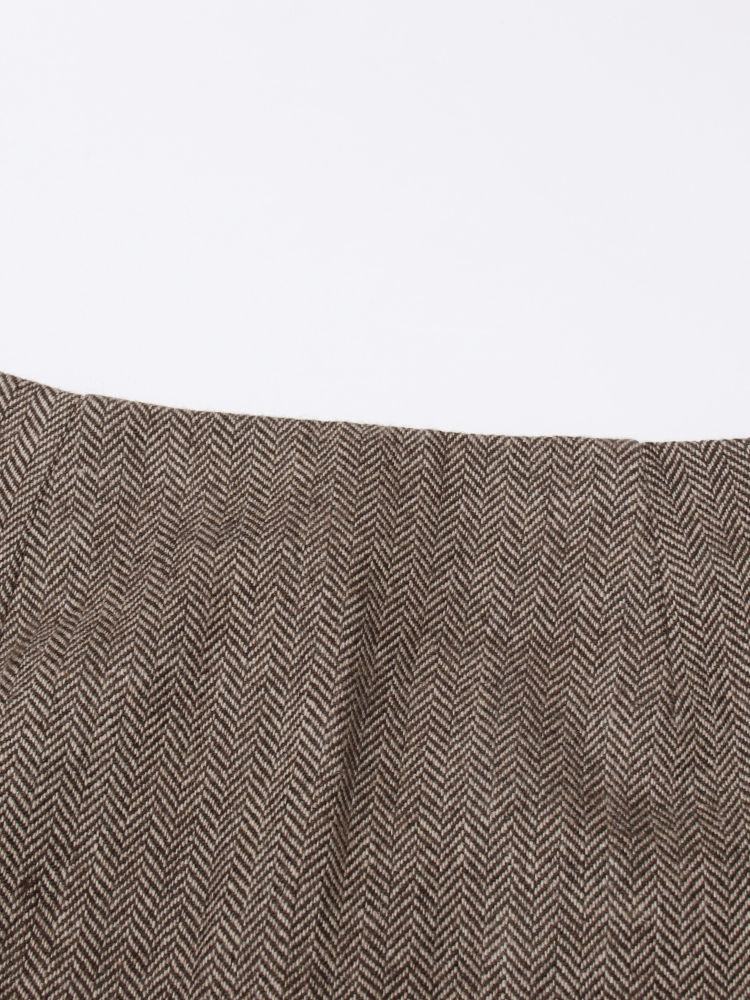 TWOTWINSTYLE Solid Patchwork Appliques Tunic Vintage Skirt