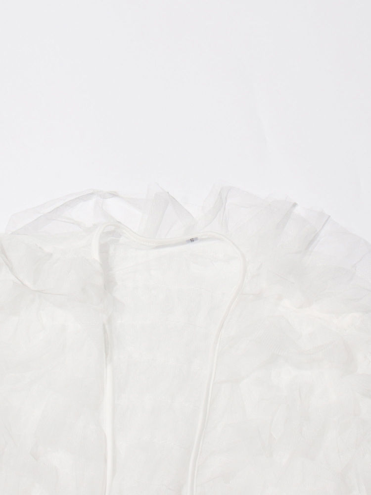 TWOTWINSTYLE V Neck Patchwork Folds Loose Fashion Dress