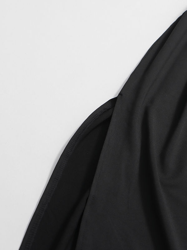TWOTWINSTYLE Backless Side Split Ruched Chic Midi Dress