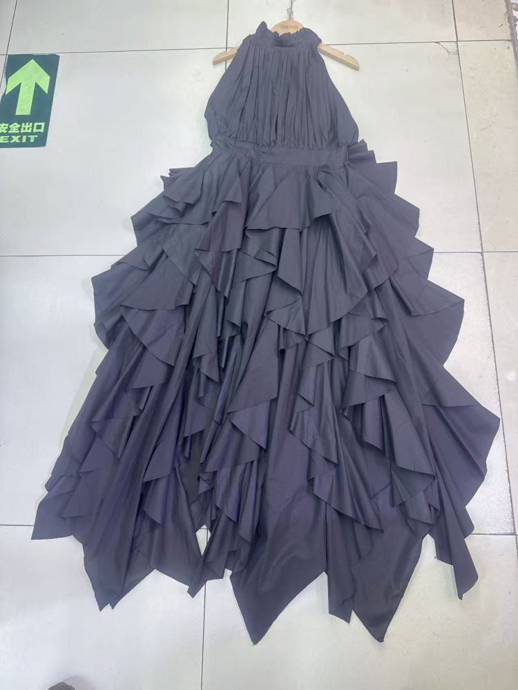 TWOTWINSTYLE Solid Sleeveless High Waist Ruched Fashion Dress