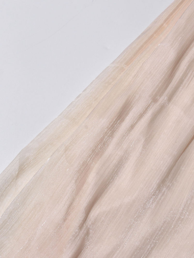 TWOTWINSTYLE Bat Sleeve Pleated Maxi Dress