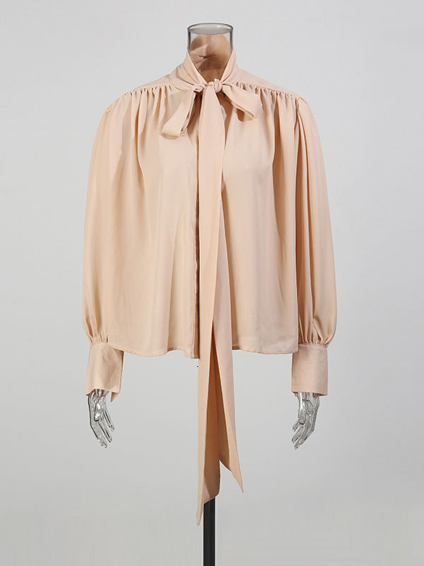 TWOTWINSTYLE Temperament Pleated loose Shirt
