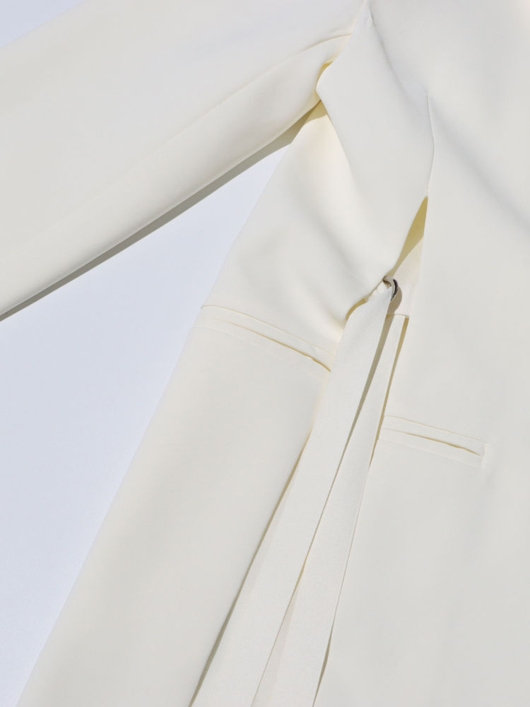 TWOTWINSTYLE Loose Long Sleeve Side Split Chic Coat