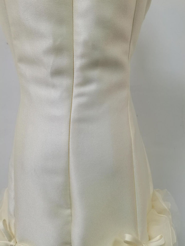 TWOTWINSTYLE Solid Spliced Bowknot High Waist Dress