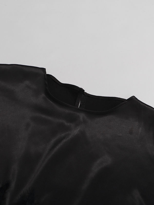TWOTWINSTYLE Hollow Out Asymmetrical Hem Designer Dress