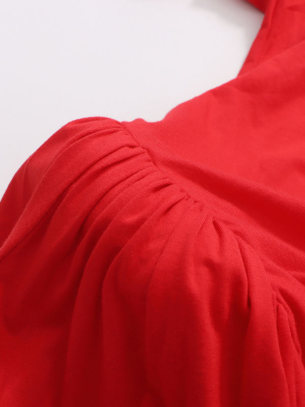 TWOTWINSTYLE Solid Side Split Elegant Midi Dress