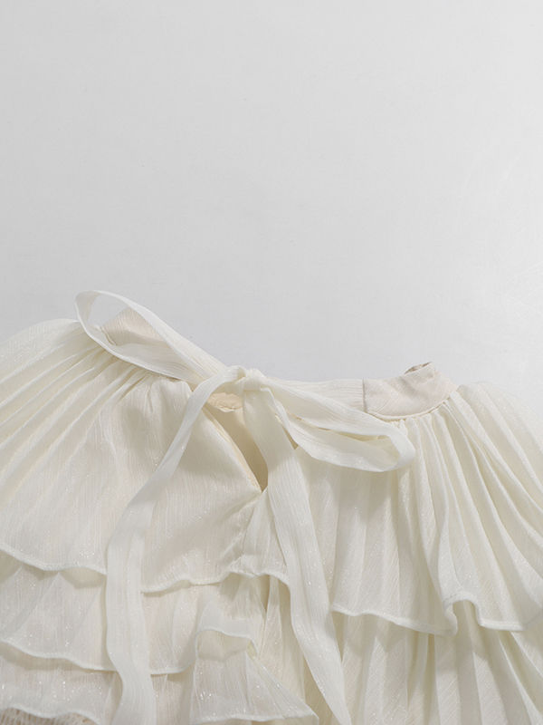 TWOTWINSTYLE High Waist Minimalist Pleated Dress