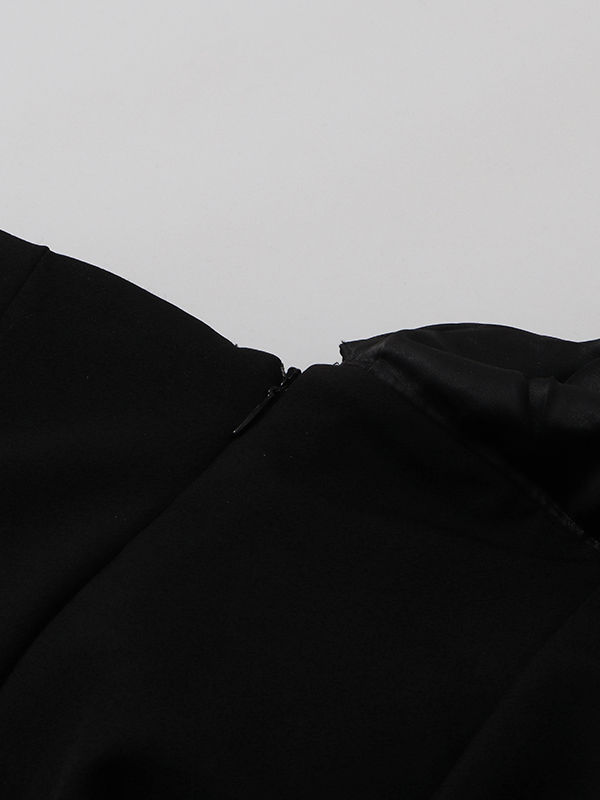 TWOTWINSTYLE High Waist Spliced Zipper Designer Flared Pants