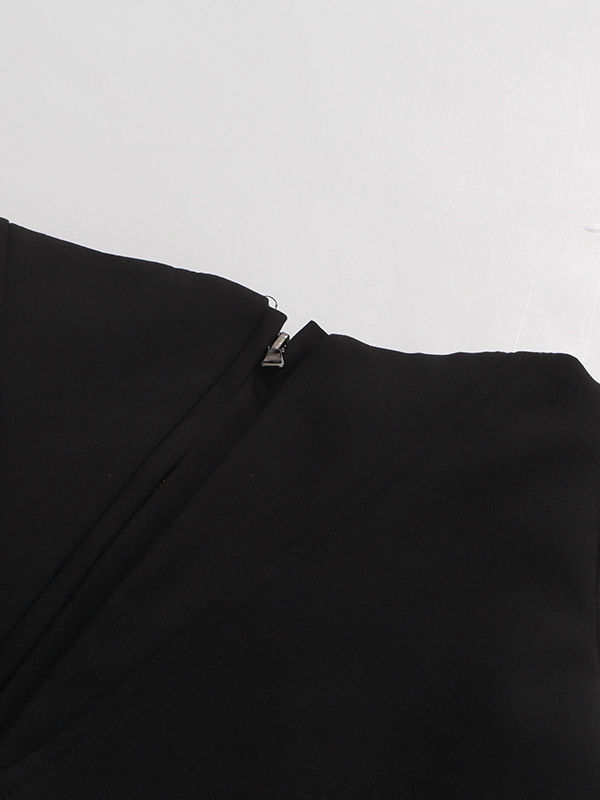 TWOTWINSTYLE High Waist Spliced Zipper Designer Flared Pants