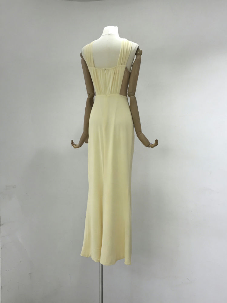 TWOTWINSTYLE Sleeveless Tunic Slit Fashion Midi Dress