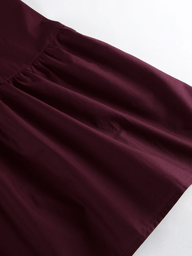 TWOTWINSTYLE Vintage Minimalist Off Shoulder Tunic Midi Dress