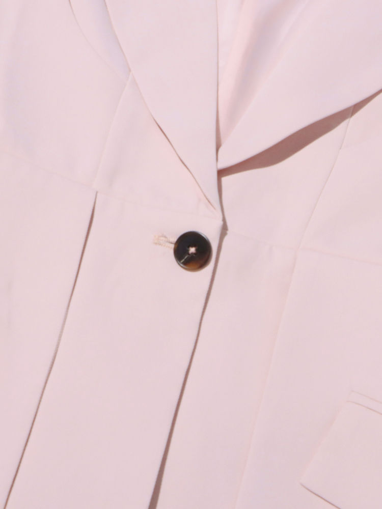 TWOTWINSTYLE Hit Color Lapel Tunic Spliced Buttons Designer Blazers