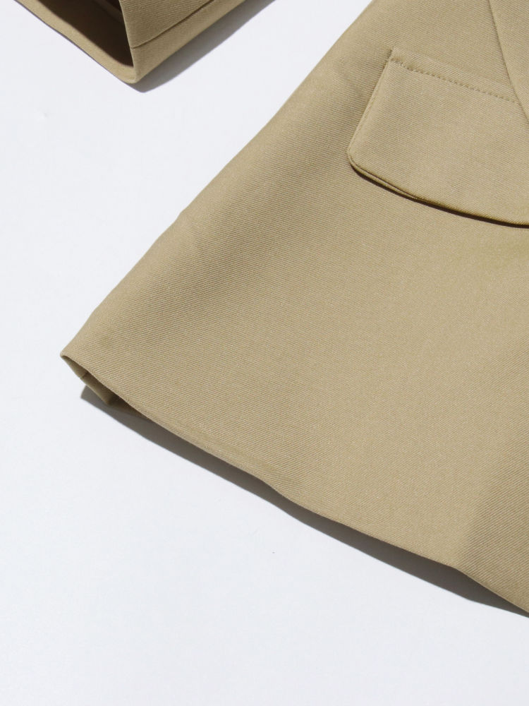 TWOTWINSTYLE Off One Shoulder Irregular Hem Temperament Blazers