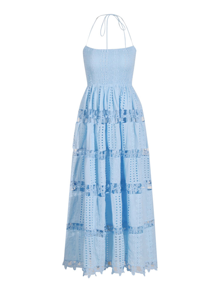 TWOTWINSTYLE Sleeveless High Waist Fashion Midi Dress
