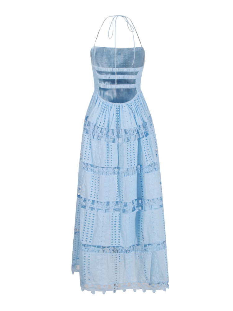 TWOTWINSTYLE Sleeveless High Waist Fashion Midi Dress