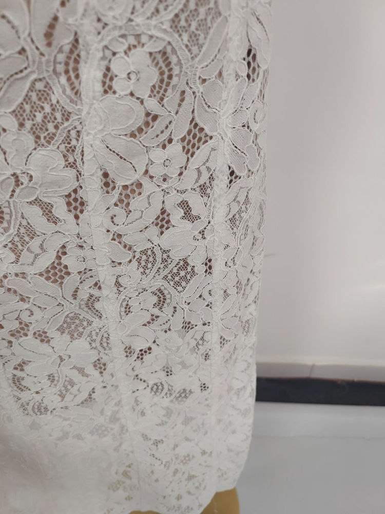 TWOTWINSTYLE Sleeveless Tunic Patchwork Lace Elegant Dress