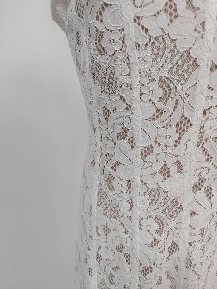 TWOTWINSTYLE Sleeveless Tunic Patchwork Lace Elegant Dress