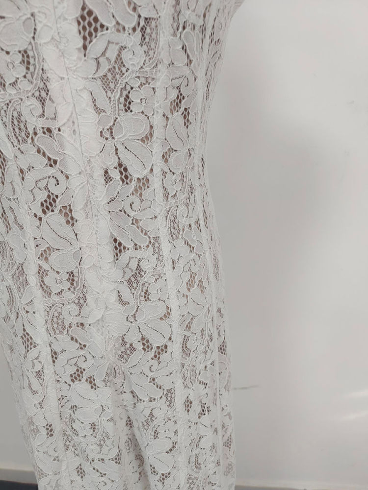 TWOTWINSTYLE Sleeveless Tunic Patchwork Lace Elegant Dress