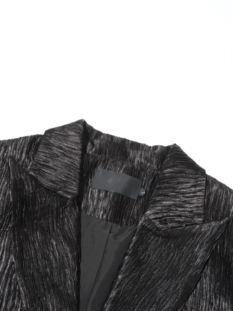 TWOTWINSTYLE Lapel Long Sleeve Ruched Loose Fashion Blazers