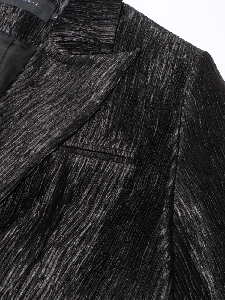 TWOTWINSTYLE Lapel Long Sleeve Ruched Loose Fashion Blazers